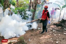 PMI Jember Gelar PSN Massal dan Fogging di Selodakon untuk Cegah Penyebaran DBD